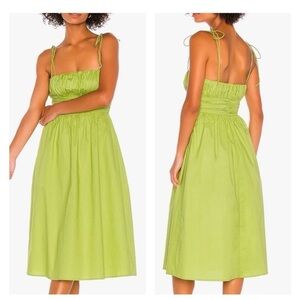 $218 Revolve Song of Style Lime Green Midi Dress